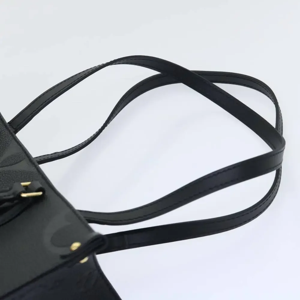 LOUIS VUITTON Monogram Empreinte On The Go MM Bag Black M45595